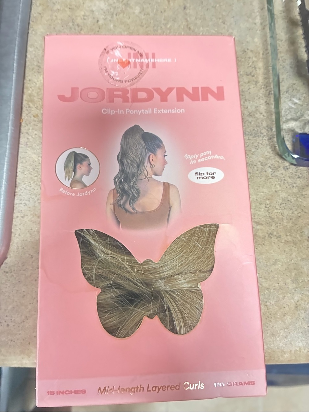 Clip-In Ponytail Extension - Blonde